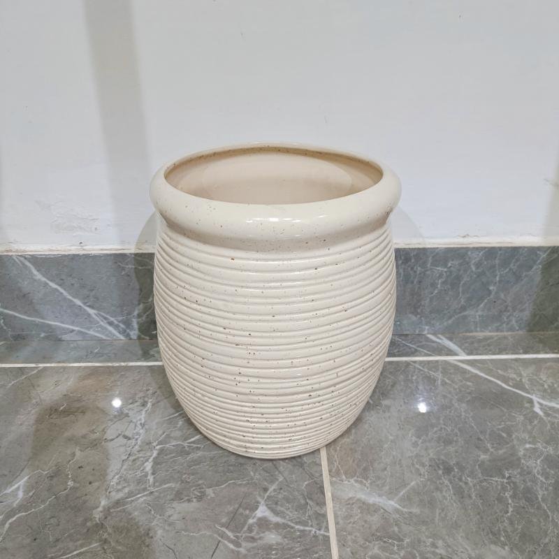 White Line Outdoor Ceramic Pots Khurja Pottery Hub Khurja Pottery Hub