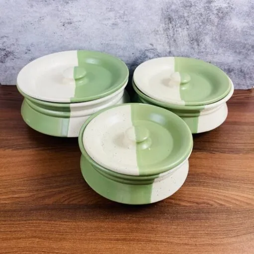 Double Shade Ceramic Handi Set of 3 Pieces