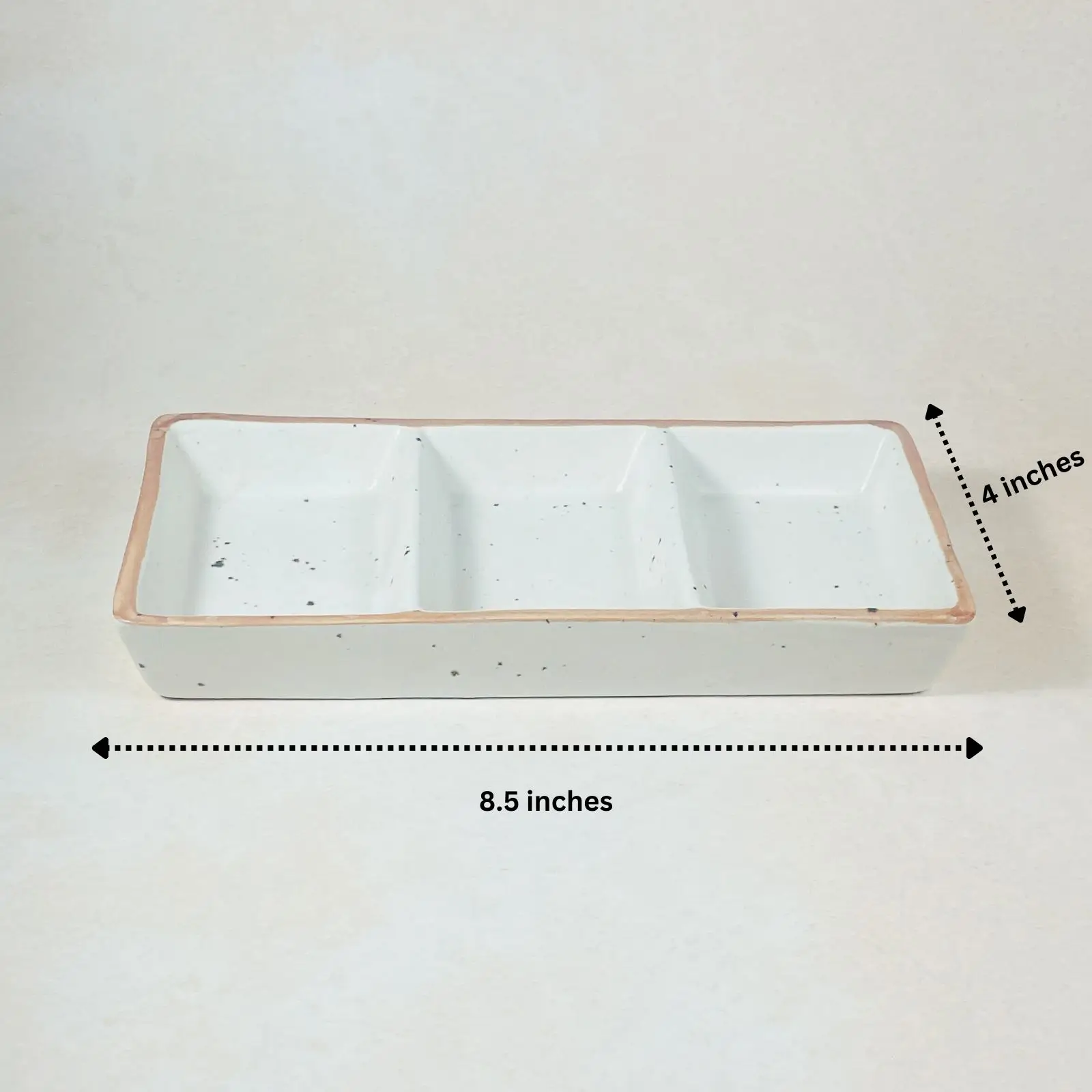 Ceramic Dip Sauce Tray With 3 Compartment Ceramic Dip Sauce Tray With 3 Compartment