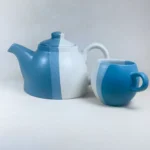 Ceramic Tea Pot With Lid Dual Shade