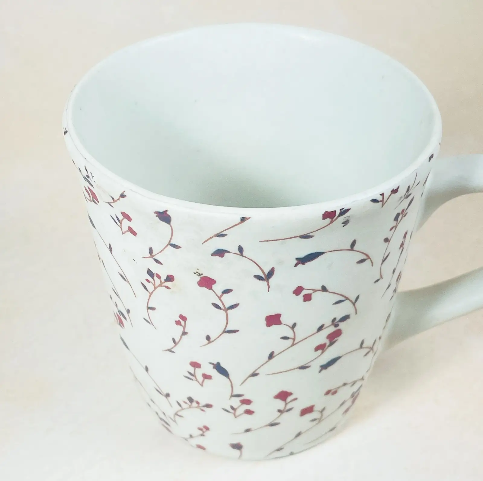 Handmade Floral Print Ceramic Mug2