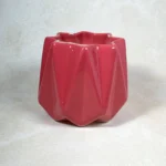 Diamond Shaped Indoor Ceramic Planter without plant