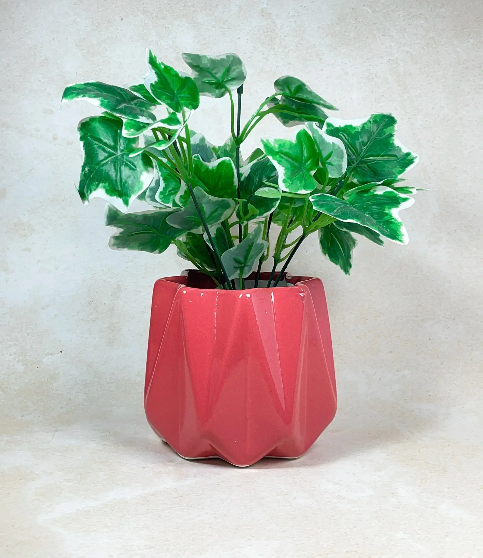 Diamond Shaped Indoor Ceramic Planter