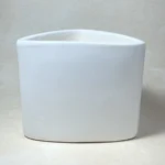 Triangle Shape Indoor Pot White