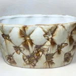 Rust Bloom Ceramic Planter