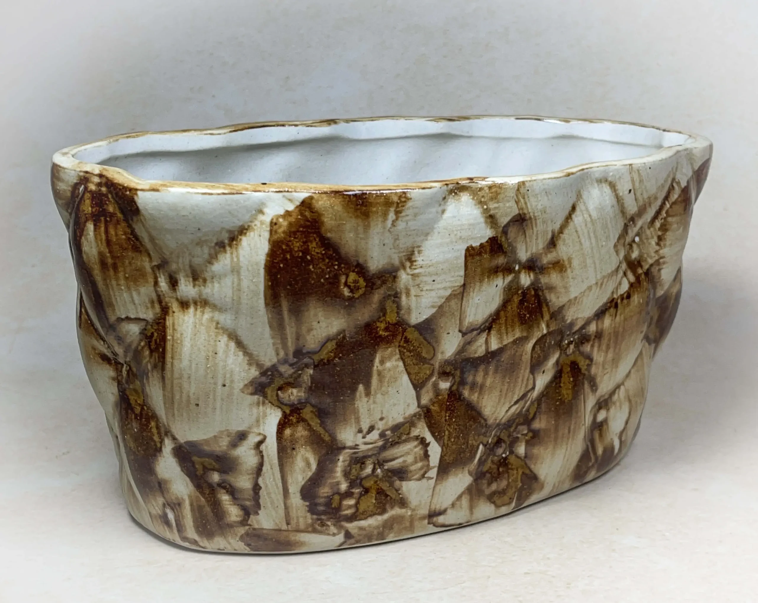 Rust Bloom Ceramic Planter1