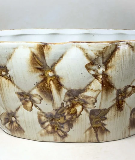 Rust Bloom Ceramic Planter3