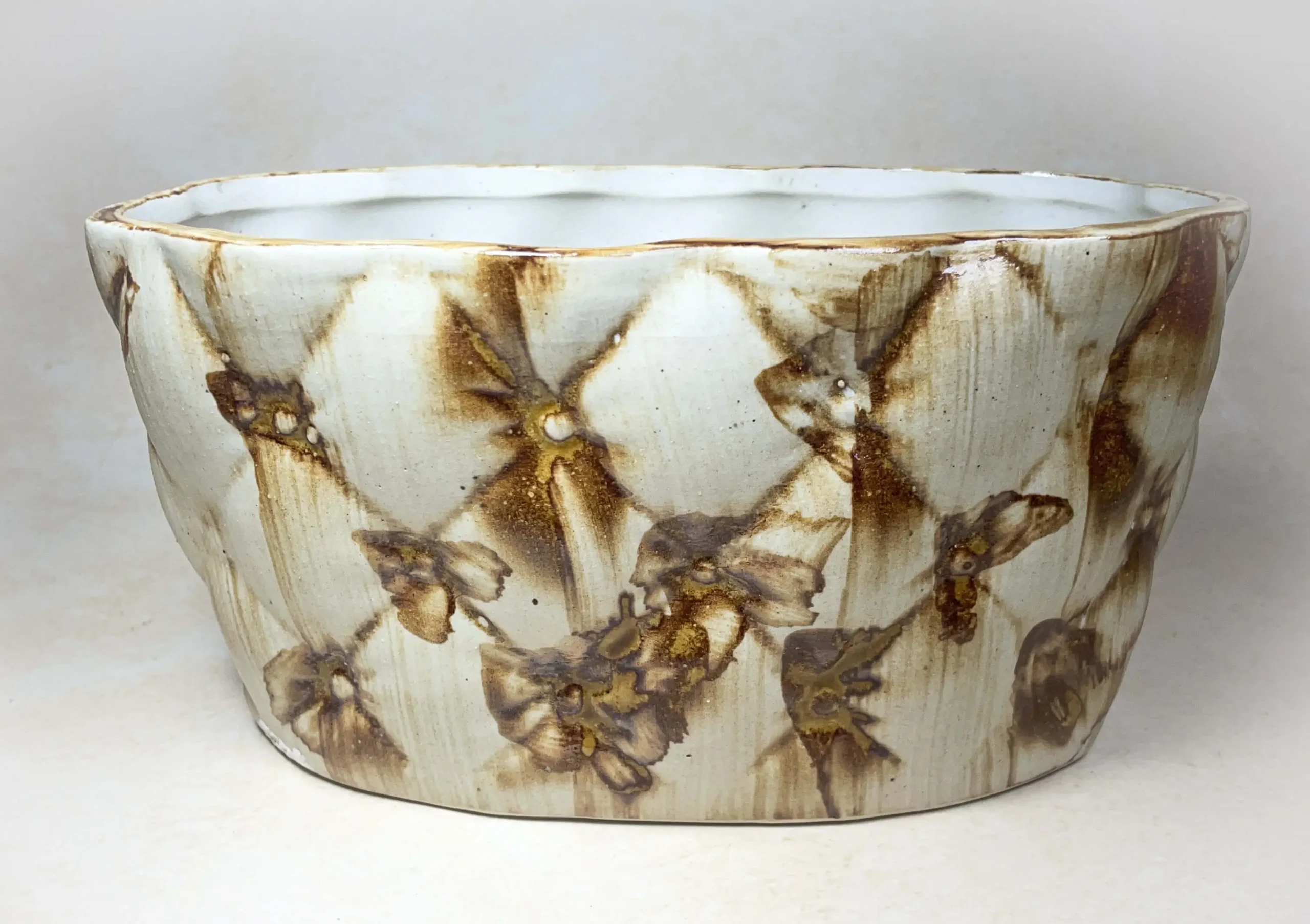 Rust Bloom Ceramic Planter3