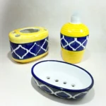Bathroom Set Yellow Blue 1