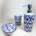 Classic Blue & White Ceramic Bath Ensemble1