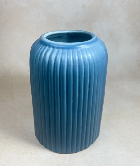Cylendrical Shape Flower Vase Blue 1