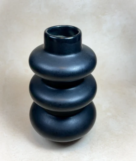 Nozzle Shape Flower Vase Off Black 2