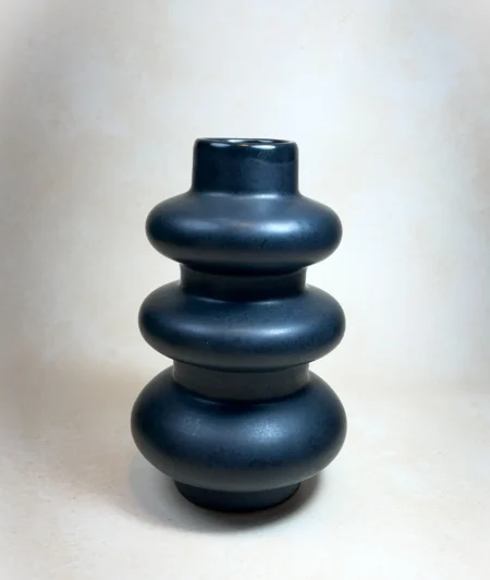 Nozzle Shape Flower Vase Off Black