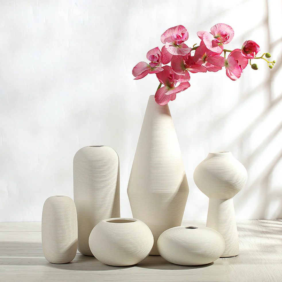 Handcrafted Khurja ceramic flower vase